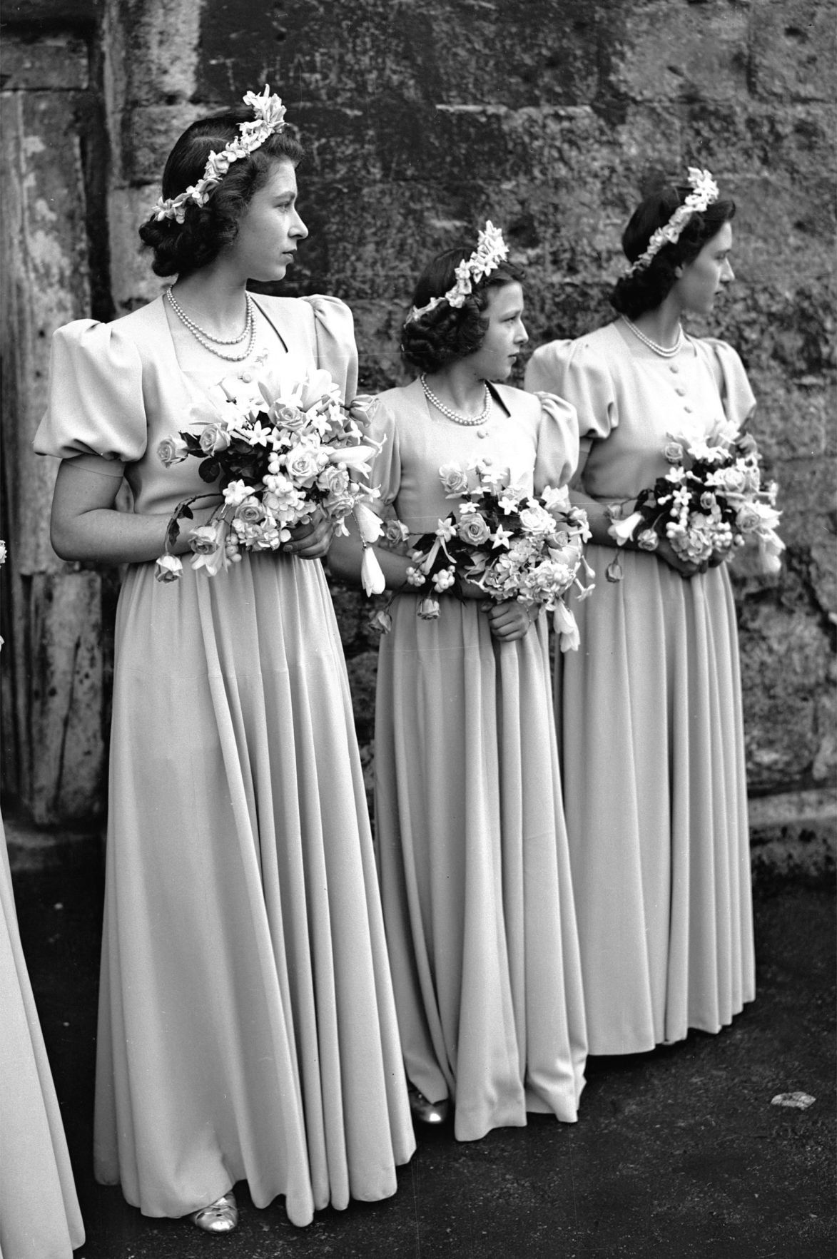 1946: THREE ROYAL BRIDESMAIDS